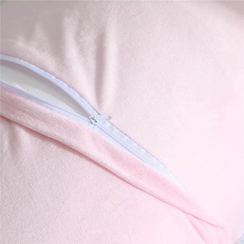 Plush Standard/Queen Pillowcase 2 Pack, Rainbow Tie Dye Super Soft Fluffy Faux Fur Pillow Cases with Zipper