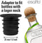 Esatto 12 Pieces Liquor Pourer Adapters Set for Large Olive Oil and Liquor Bottles - Converts Spout to Large Pour Spout
