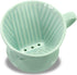 Pour Over Ceramic Coffee Dripper, 3 Holes Flat Bottom, Porcelain Slow Filter Cone for Home, Office, Travel, Camping Brew