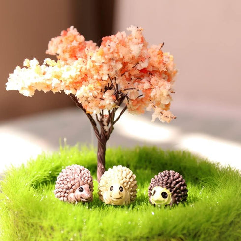 X Hot Popcorn 30 Pcs Mini Hedgehog Figurines - Miniature Moss Landscape DIY Garden Decor