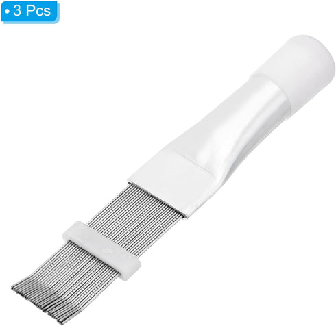 PATIKIL Air Conditioner Fin Comb, 3 Pack Stainless Steel Coil Cleaner Brush for Radiator Evaporator Repair