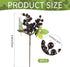 HUIANER Artificial Berries, Artificial Dark Red Berry with Stems Lifelike Fruits Simulation Flowers Fake Berries