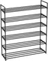 6-Tier Metal Shoe Rack, Stackable Shoe Tower, Shoe Storage Organizer Metal Cabinet Durable Multifunctional Shelf