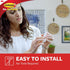 Command Medium Designer Hooks, Damage Free Wall Hooks with Adhesive Strips, 9 White Hooks for Hanging Decorations