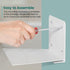 3-Pack STORAGE MANIAC Floating Book Shelves for Wall Mounted Invisible Floating Bookshelves Heavy-Duty Steel Hidden