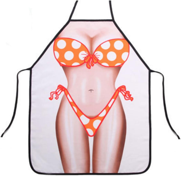 Funny Kitchen Chef Waitress Cooking Baking Pottery Grilling Apron (Bikini)