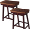 Augld 2 Pack Rectangle Vanity Stool Cushion Washable Non-Slip Makeup Stool with
