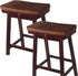 Augld 2 Pack Rectangle Vanity Stool Cushion Washable Non-Slip Makeup Stool with