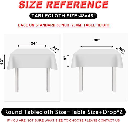 Eternal Beauty Red Square Sequin Tablecloth, Sparkly Overlay for Wedding Party Birthday Baby Shower Christmas 48"x48"