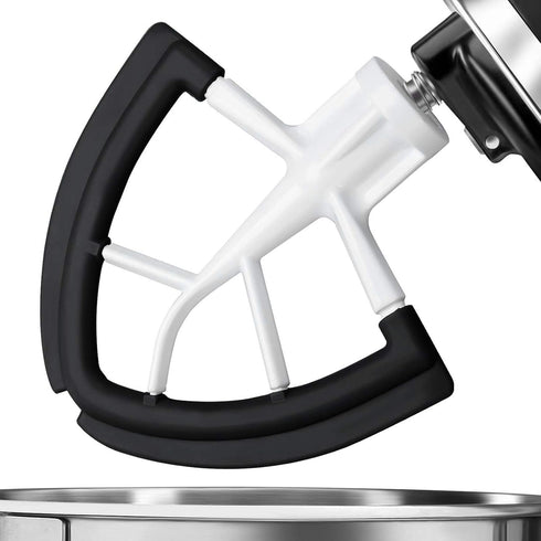 Flex Edge Beater for KitchenAid Mixer Attachment Compatible with Tilt-Head Stand Mixer Bowls 4.5-5 Quart, Black
