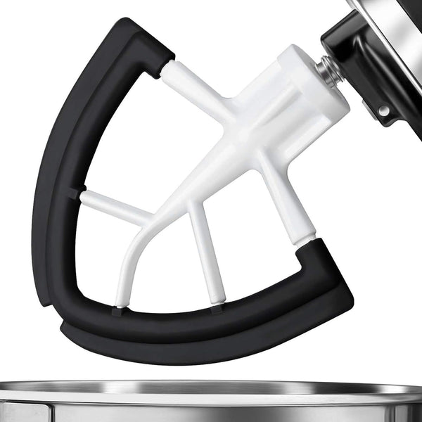 Flex Edge Beater for KitchenAid Mixer Attachment Compatible with Tilt-Head Stand Mixer Bowls 4.5-5 Quart, Black