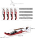Professional Waiter Corkscrew Wine Openers Set, 4 PCS, Heavy Duty Stainless Steel Hinges for Bartenders