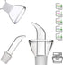 HAIZEEN 9 oz Glass All-Purpose Cruet - Glass Oil Decanter and Cruet (Cone-9 oz, Smooth Surface)