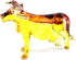 Cow Art Handmade Glass Blown Pet/Wild Animal Figurine