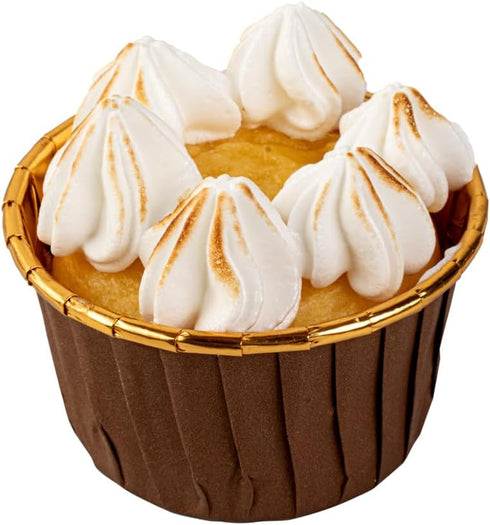Restaurantware Panificio 3.5 Ounce Baking Cups 50 Greaseproof Foil Cups - Lids Sold Separately Oven-Ready Brown Foil Paper Muffin Liners Microwavable Disposable by Restaurantware