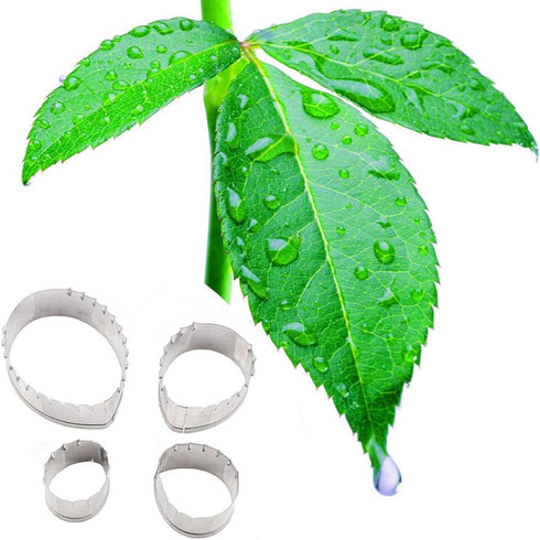 18pcs Gumpaste Flower Mold - Austin Rose Petal Calyx Leaf Cutter Set, Sugarcraft Fondant Modelling Tools for Cake