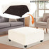 Levoberg Waterproof Square Ottoman Cover Large Square Folding Storage Ottoman Bench Slipcovers Footrest Stool Covers