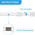 2 Pack Tension Curtain Rod, 15.7-28 Inch Adjustable Spring Loaded Rods for Windows, No Drilling, White