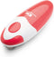 Kitchen Mama Auto Electric Can Opener - Battery Operated, Hands-Free, Smooth Edge, Red