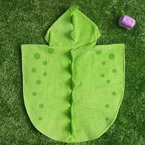Kreomitxt Swimming 0-8 Children Bath Towel Robe Kids Hooded Beach Poncho Dinosaur Pattern for Kids Years