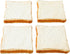 Joeabor 4 Artificial Bread Slice Set Fake White Sliced Bread Realistic Fake Food