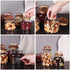 SAIOOL Set of 4 Glass Jars with Airtight Lid, Borosilicate Kitchen Canisters for Candy, Cookie, Rice, Sugar