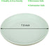 LuckyZone 7.8 Inches Unbreakable Wheat Straw Plates - Reusable Plate Set, Dishwasher & Microwave Safe