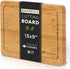 Daniks 100% Organic Bamboo Cutting Board, Heavy Duty Wood Chopping Board, Extra-Thick for Serving, 13x9"