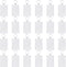 Framendino 24 Pack Acrylic Keychain Blanks Rectangle Photo Frame Key Rings, 2 x 3 Inch