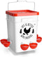 Tgeyd Chicken Waterer 5 Gallon, with 6 Enlarge Automatic Water Cups, Large