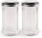 Mr. Kitchen 2 Pack Salt Sugar Shaker dispenser - Powder Sugar Dispenser Canisters -