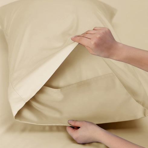 Bedsure Twin XL Sheet Set | Cooling Sheets Twin Extra Long, Rayon Derived from Bamboo, Deep Pocket, Hotel Luxury Bedding