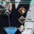 Newness Stainless Steel Cocktail Shaker - Professional Drink Shaker with Built-in Strainer, 8.4oz (250ml) for Easy Carry