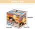 Palm Tree Sunset Dust Cover for Meat Slicer - Waterproof Foldable Cover for Kitchen Small Appliances