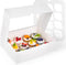 VGOODALL 2PCS White Cupcake Container, 12 Count with Window Boxes, Holding 24 Pastry Box for Bakery Supplies