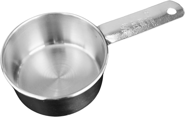 1/3 Cup Stainless Steel Measuring Cup | Sturdy Metal 80 ml Single Cup for Wet and Dry Ingredients