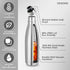 VEGOND 17oz Stainless Steel Water Bottles Bulk, Reusable Metal Sports Water Bottle, Keeps Drinks Hot and Cold, BPA Free