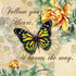 4 Beautiful Butterflies and Flowers Inspirational Quotes Art Prints 12x12