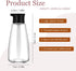 EQUNROY 1 9.6 oz Pcs Glass Soy Sauce Dispenser Bottle - Cruet for Olive Oil, Vinegar, BBQ Kitchen Cooking - Leak-Proof