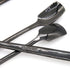 6 PCs Stainless Steel Mixing Spoon, Black Finish, 6-1/32 Inch Stirrer Spoon for Coffee, Ice Tea