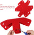 BYKITCHEN Pot Pan Protectors - Set of 12, Red Pads for Stacking Cookware
