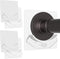 Shower Curtain Rod Holder, Easy Installation No Drilling Required, Transparent Wall Mount Rod Retainer (4 Pieces)