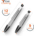 Tribal Cooking Kitchen Tongs with Silicone Tips - Stainless Steel tongs for cooking - 9" and 12" Tongs With Silicone Rubber Grips, Small and Large - Metal BBQ Tongs with Locking by Tribal Cooking