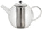 BonJour Tea Glass Teapot with Stainless Steel Infuser, 23.7 Ounce, Clear