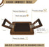 '-13 9.5 Inch Sofa Table Tray - Bamboo Couch Armrest Table Universal Fit - Sofa Table With Non-Slip Pads to Keep Things