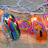 8.5Ft 10 Summer Multicolor Beach Flip Flop String Lights, Beach Themed Outdoor Party Lights with Multicolor Slipper