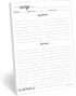 321Done Recipe Paper 5.5x8.5 White, 50-Pack, Blank Recipe Paper for Recipe Binder, Minimalist Refill Pages