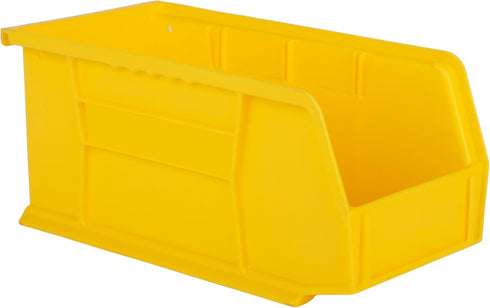 Hudson Exchange 11" x 5-1/2" x 5" Plastic Stackable Storage Bin and Hanging Container (Yellow)