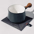 Caldo Canvas Kitchen Pot Holders - 2-Pack Insulated 100% Cotton Canvas Hot Pads, Heat Resistant (7” x 8”, Black)