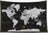 CAPSCEOLL World Map Tapestry Wall Hanging, Black White Large Map Tapestry Home Décor for Bedroom